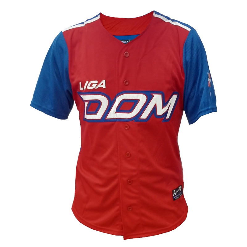 Men’s Serie del Caribe 2024 Dominicana Official Jersey – Red / Royal