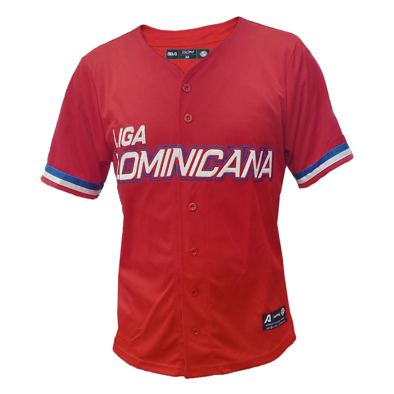 Men’s Serie del Caribe 2024 OFFICIAL Dominicana Jersey – Red/Red