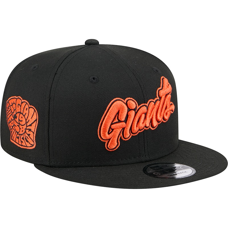 MLB San Francisco Giants New Era 2025 City Connect Fan Pack 9FIFTY Snapback Hat – Black