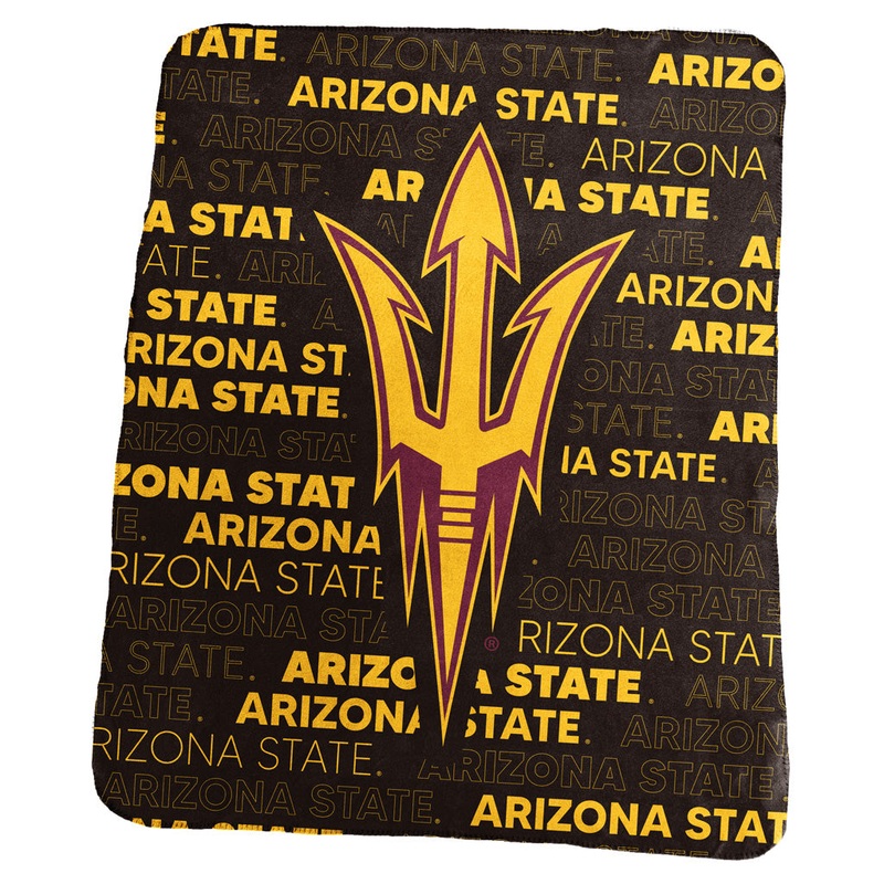 NCAA Arizona State Sun Devils Logo Brands 50×60 Classic Fleece Blanket