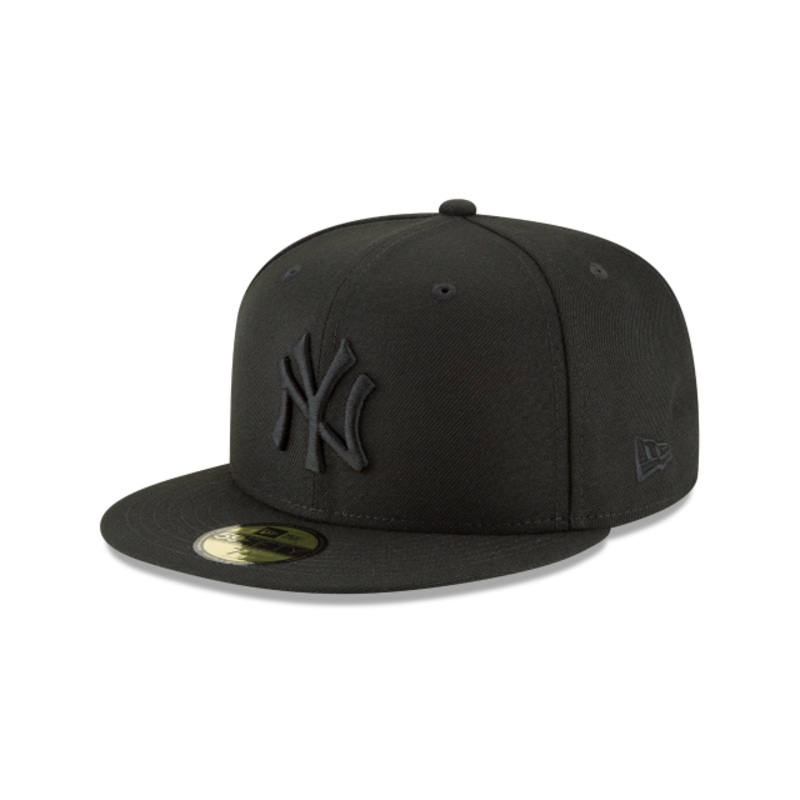 New Era 59FIFTY New York Yankees Fitted Blackout All Black Hat