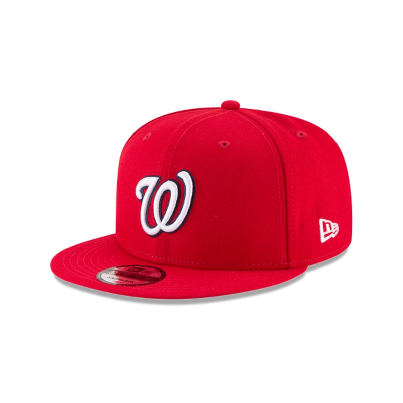 New Era Basic Washington Nationals Game Snapback Hat – Red