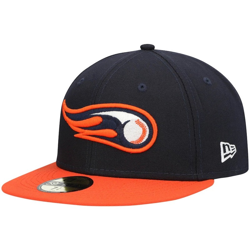 New Era Bowling Green Hot Rods Navy Authentic Collection Team Alternate 59FIFTY Fitted Hat
