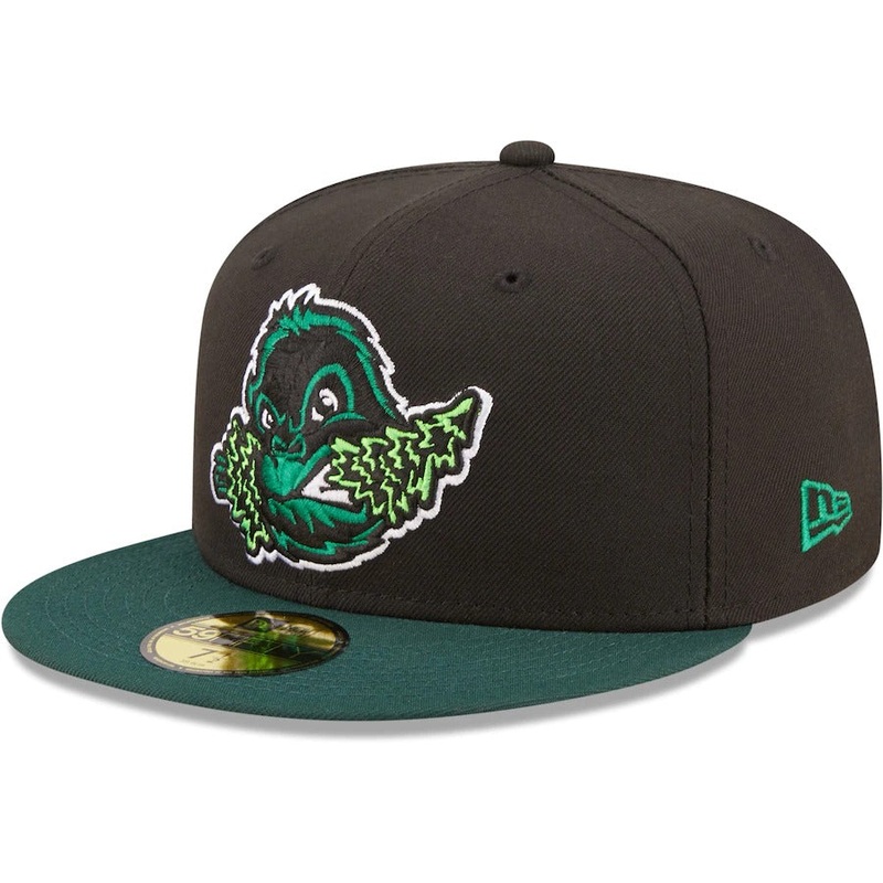 New Era Eugene Emeralds Black Authentic Collection 59FIFTY Fitted Hat