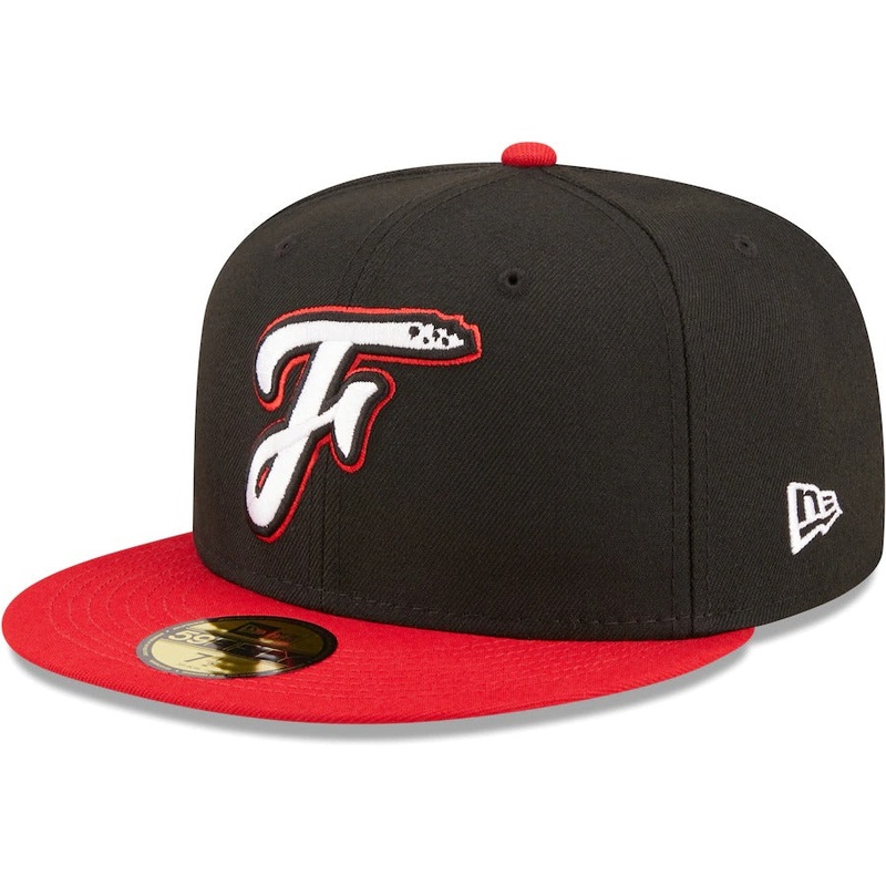 New Era Fayetteville Woodpeckers Black Authentic Collection 59FIFTY Fitted Hat