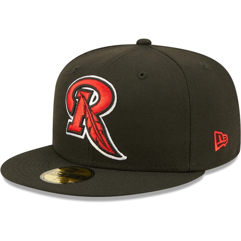 New Era Rochester Red Wings Black Authentic Collection Team Alternate 59FIFTY Fitted Hat