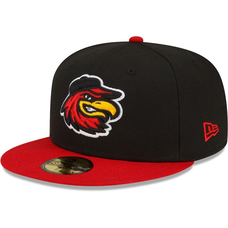 New Era Rochester Red Wings Black Home Authentic Collection 59FIFTY Fitted Hat