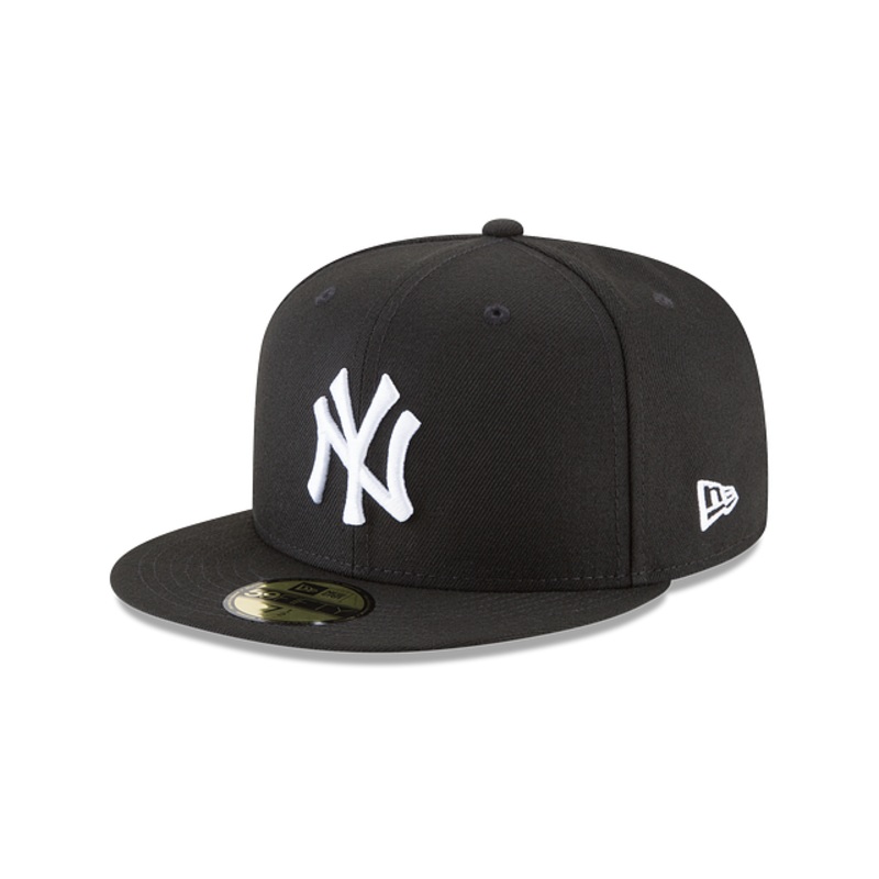New York Yankees New Era 59FIFTY Fitted Black Hat