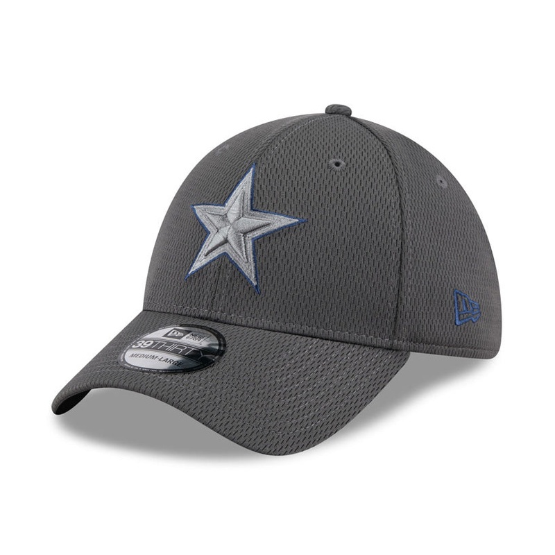 NFL Dallas Cowboys New Era Tonal Graphite 39THIRTY Flex Fit Hat – Graphite