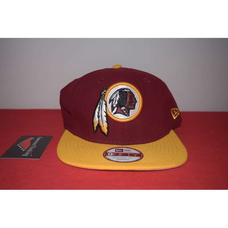 NFL New Era Washington Redskins Back Script Original Fit Snapback 9Fifty