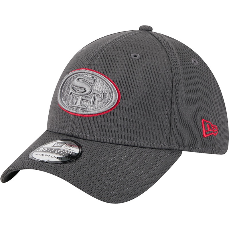 NFL San Francisco 49ers New Era Tonal Graphite 39THIRTY Flex Fit Hat – Graphite