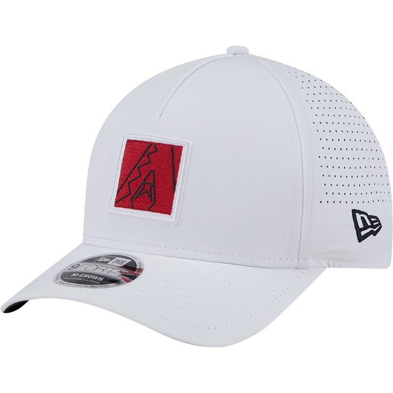 MLB Arizona Diamondbacks New Era Patch 9FORTY M-Crown A-Frame Snapback Hat – White