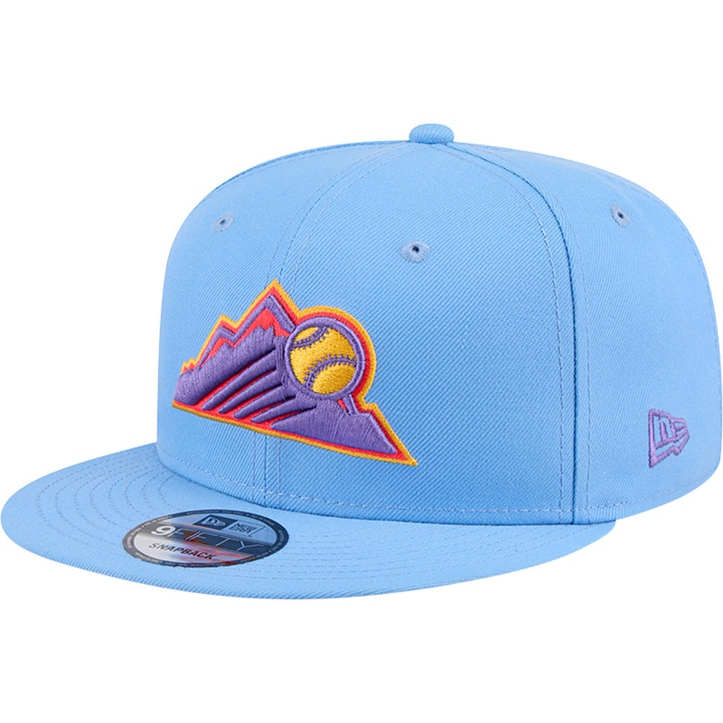 MLB Colorado Rockies New Era 2025 City Connect 9FIFTY Snapback Hat – Light Blue