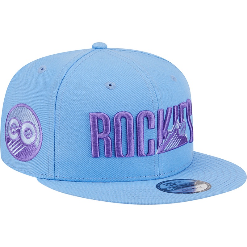 MLB Colorado Rockies New Era 2025 City Connect Fan Pack 9FIFTY Snapback Hat – Light Blue