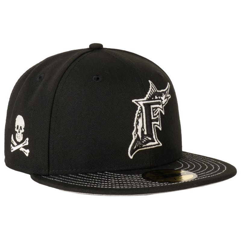 MLB Miami Marlins New Era Jolly Roger 59FIFTY Fitted Hat – Black