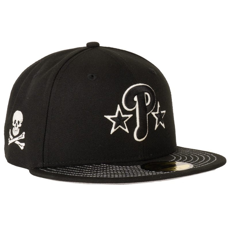 MLB Philadelphia Phillies New Era Jolly Roger 59FIFTY Fitted Hat – Black