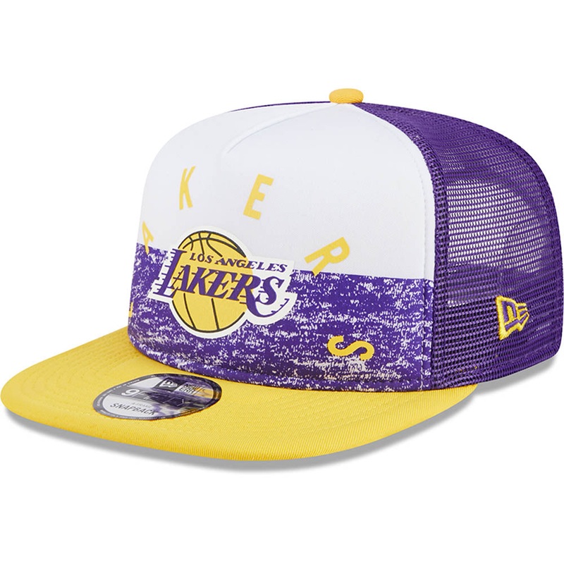 NBA Los Angeles Lakers New Era Gameday 9FIFTY Trucker Snapback Hat – Purple