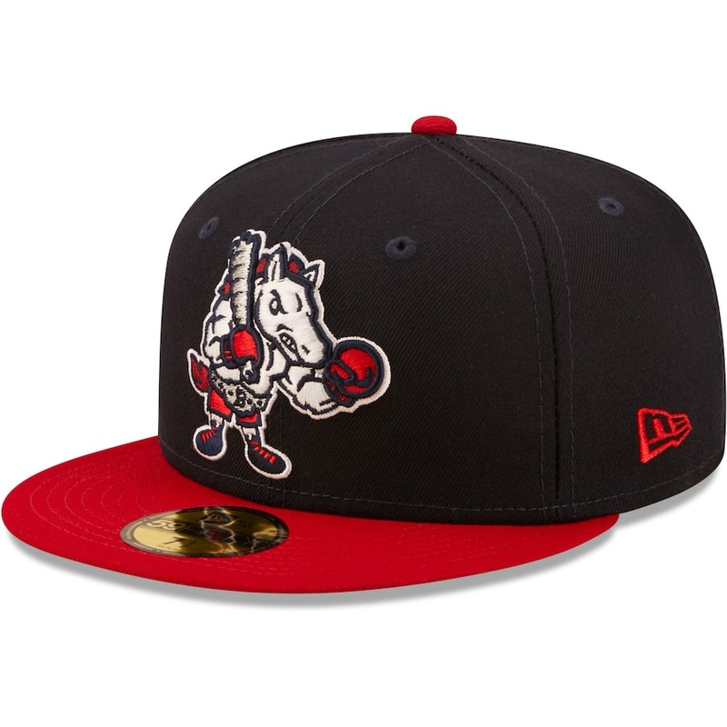 New Era Binghamton Rumble Ponies Navy Authentic Collection 59FIFTY Fitted Hat