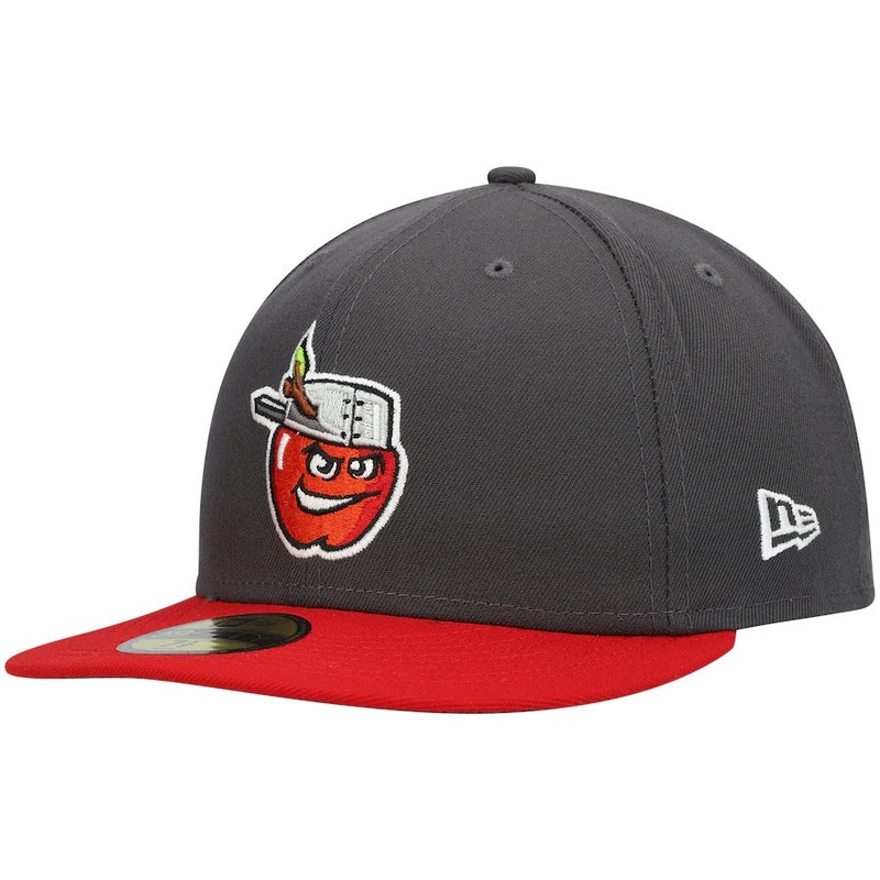 New Era Fort Wayne TinCaps Gray Authentic Collection Road 59FIFTY Fitted Hat