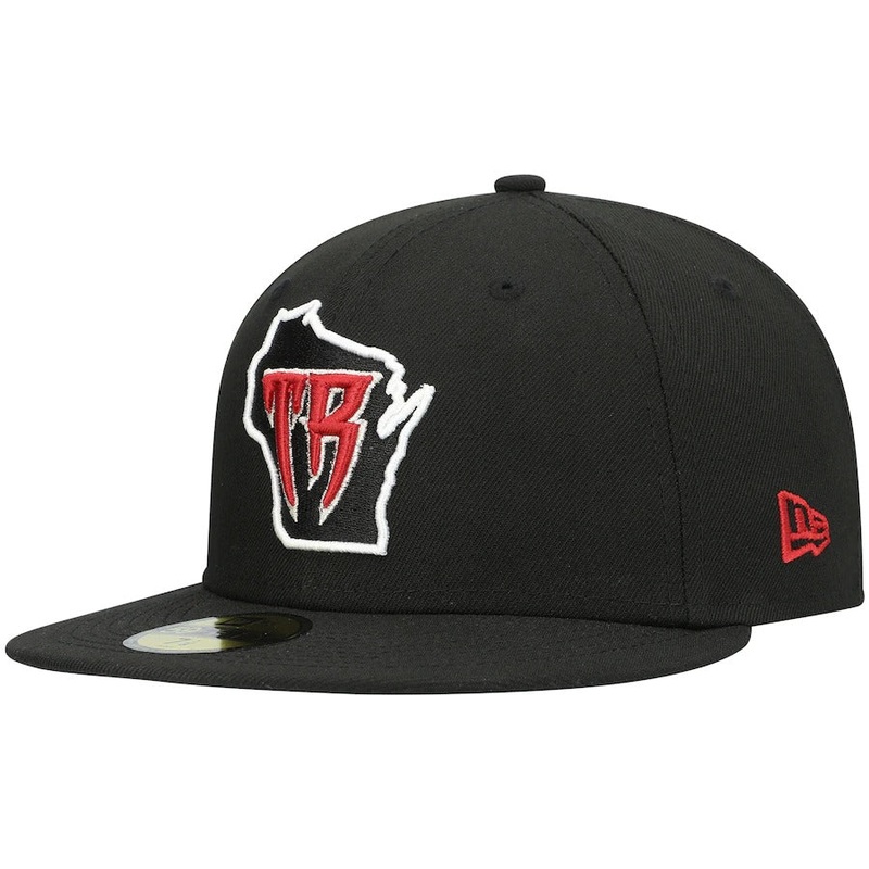 New Era Wisconsin Timber Rattlers Black Authentic Collection Team Alternate 59FIFTY Fitted Hat