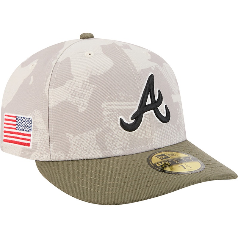 MLB Atlanta Braves New Era 2025 Armed Forces Day 59FIFTY Fitted Hat – Stone