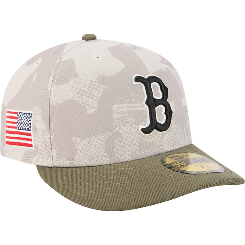 MLB Boston Red Sox New Era 2025 Armed Forces Day 59FIFTY Fitted Hat – Stone
