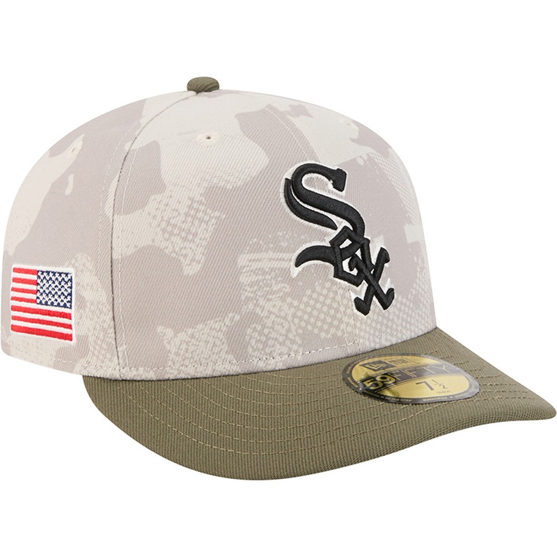 MLB Chicago White Sox New Era 2025 Armed Forces Day 59FIFTY Fitted Hat – Stone