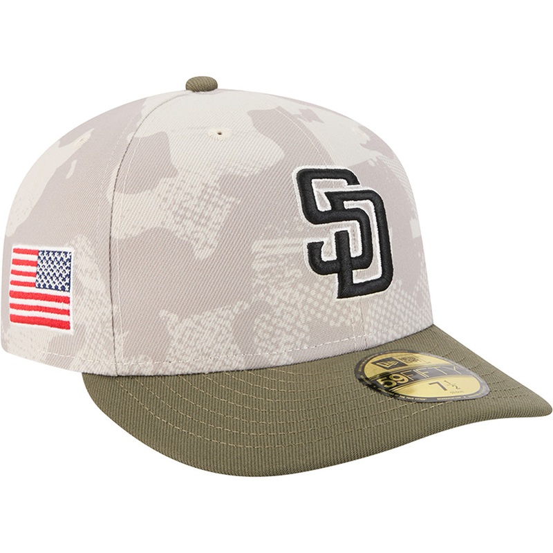 MLB San Diego Padres New Era 2025 Armed Forces Day 59FIFTY Fitted Hat – Stone
