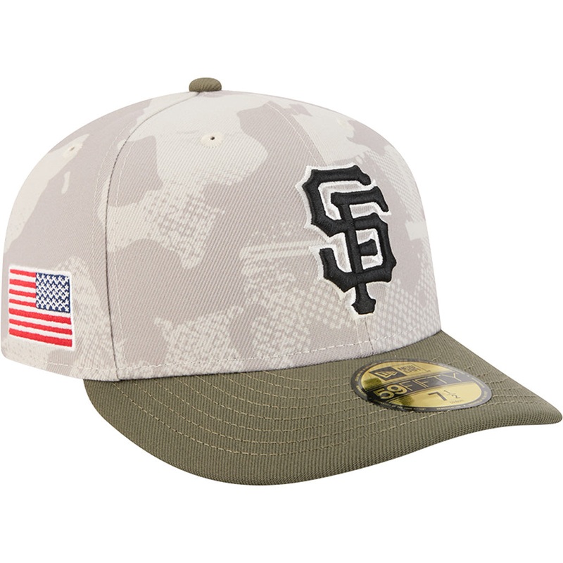 MLB San Francisco Giants New Era 2025 Armed Forces Day 59FIFTY Fitted Hat – Stone