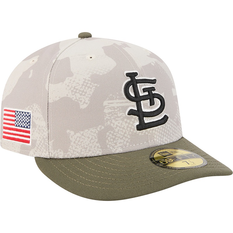 MLB St. Louis Cardinals New Era 2025 Armed Forces Day 59FIFTY Fitted Hat – Stone