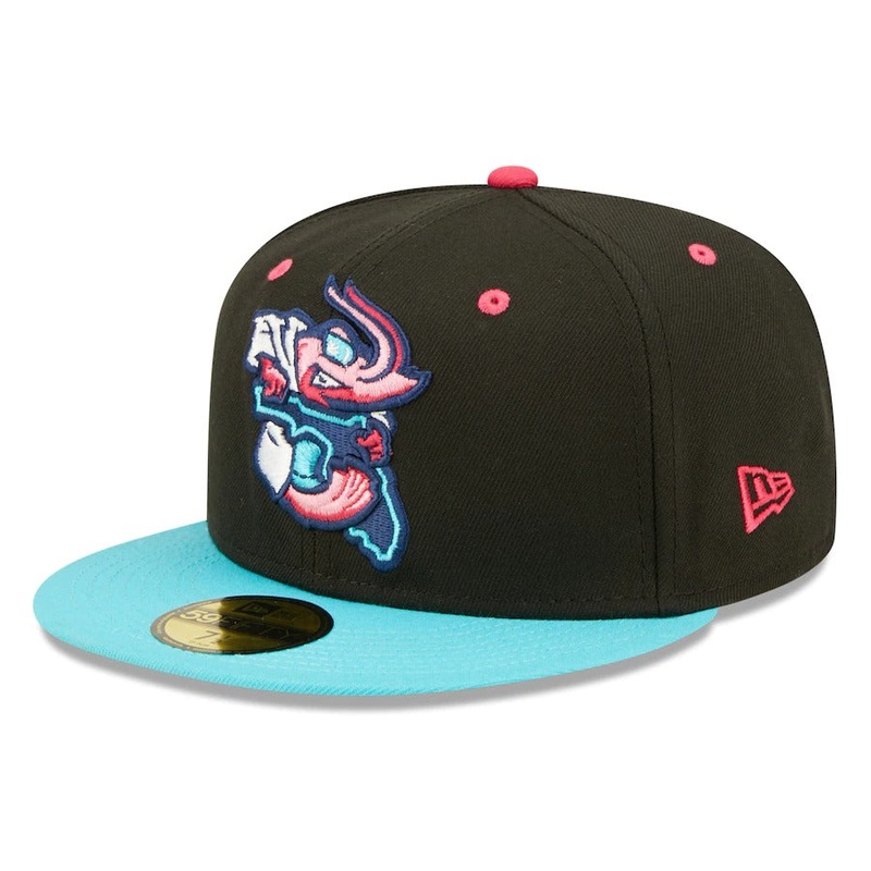 New Era Jacksonville Jumbo Shrimp Black Theme Night 59FIFTY Fitted Hat