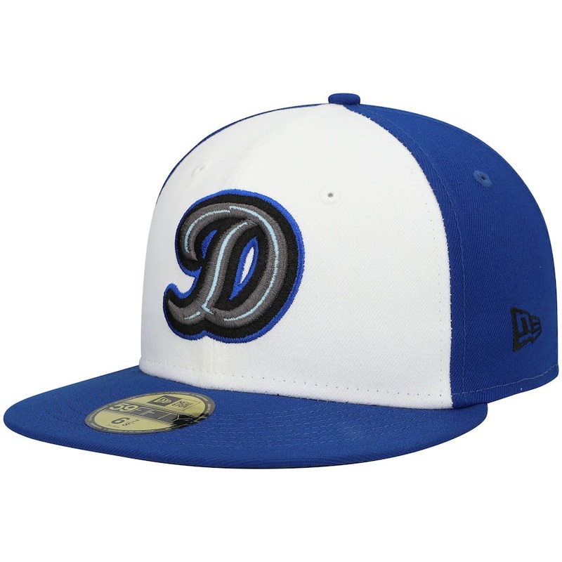 New Era Tulsa Drillers White/Blue Authentic Collection Road 59FIFTY Fitted Hat
