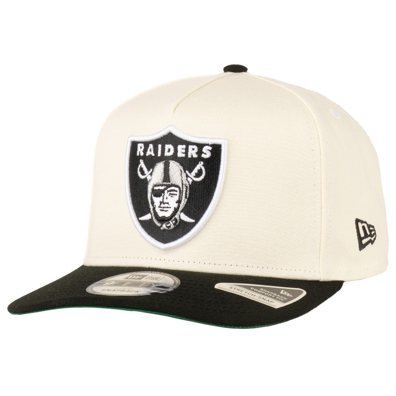 NFL Las Vegas Raiders New Era Primary Two-Tone TC 9FIFTY A-Frame Snapback Hat – Cream