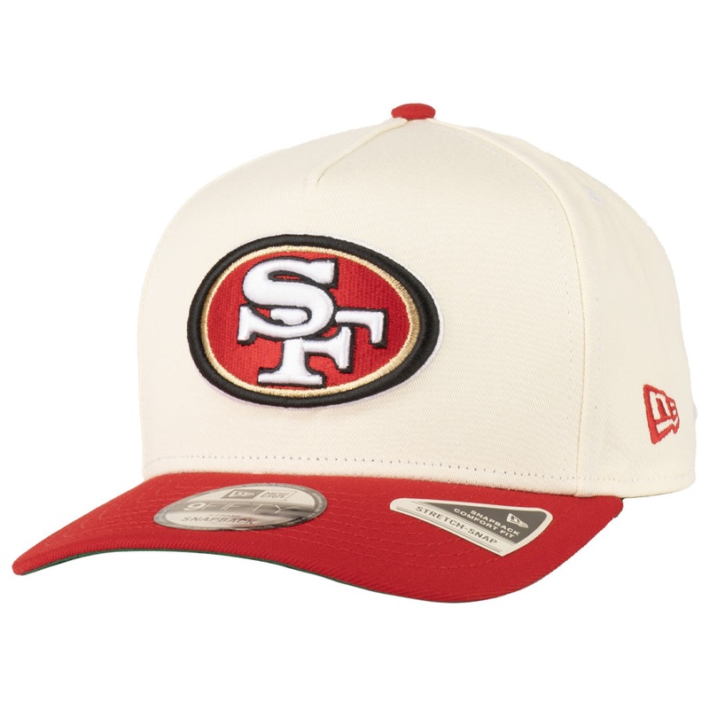 NFL San Francisco 49ers New Era Primary Two-Tone TC 9FIFTY A-Frame Snapback Hat – Cream