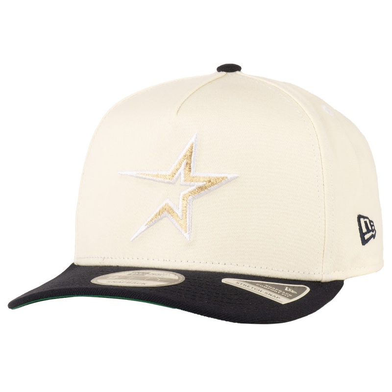 MLB Houston Astros New Era Throwback Two-Tone TC 9FIFTY A-Frame Snapback Hat – Cream