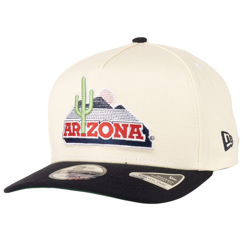 NCAA Arizona Wildcats New Era Vault Two-Tone TC 9FIFTY A-Frame Snapback Hat – Cream