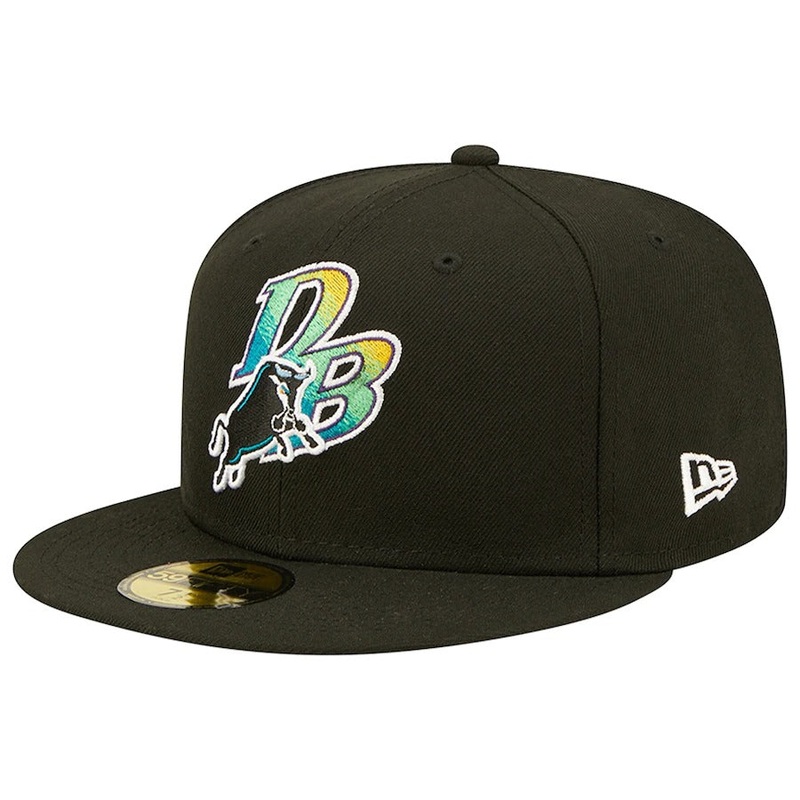 New Era Durham Bulls Black Rays Theme Night 59FIFTY Fitted Hat