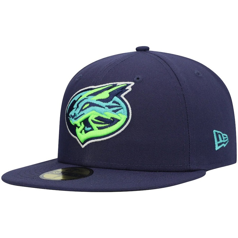 New Era Lynchburg Hillcats Navy Authentic Collection Team Home 59FIFTY Fitted Hat