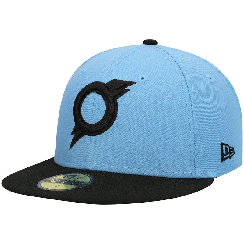 New Era Omaha Storm Chasers Light Blue Authentic Collection Team Alternate 59FIFTY Fitted Hat