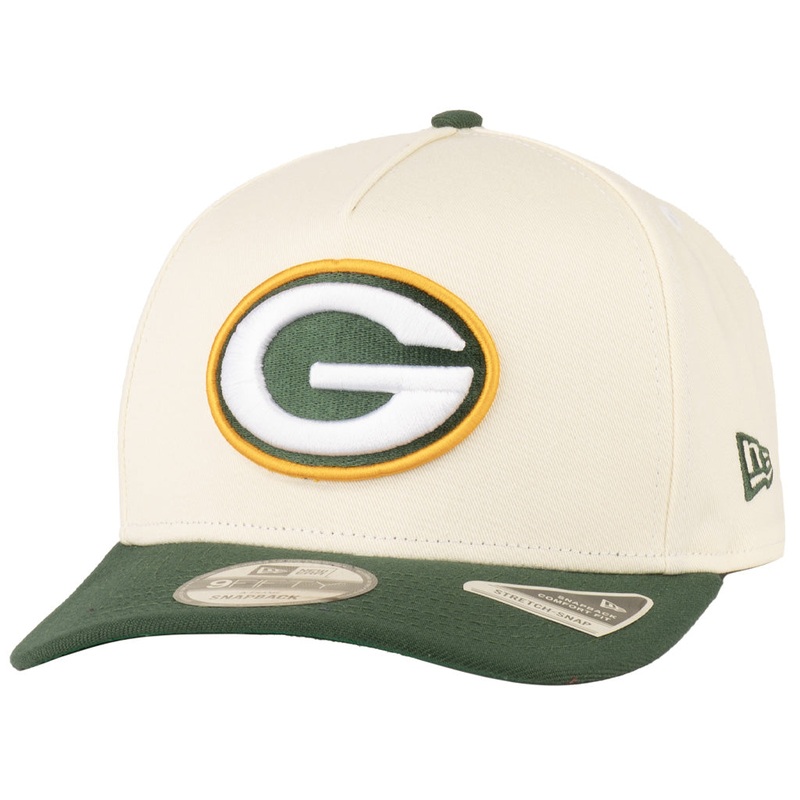 NFL Green Bay Packers New Era Primary Two-Tone TC 9FIFTY A-Frame Snapback Hat – Cream