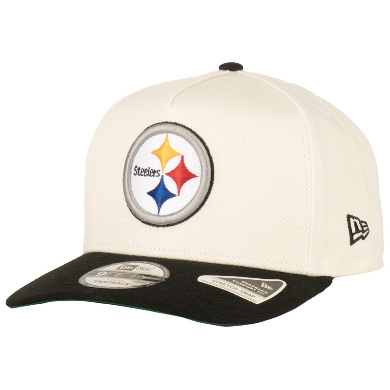 NFL Pittsburgh Steelers New Era Primary Two-Tone TC 9FIFTY A-Frame Snapback Hat – Cream