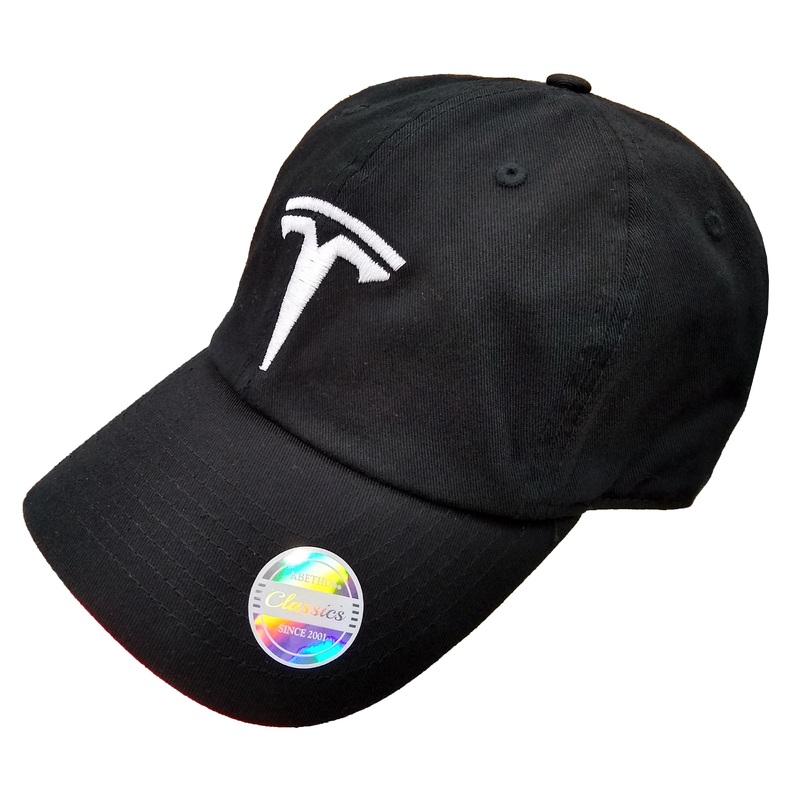 Tesla Logo Embroidered Dad Hat  Premium Cotton Adjustable Cap