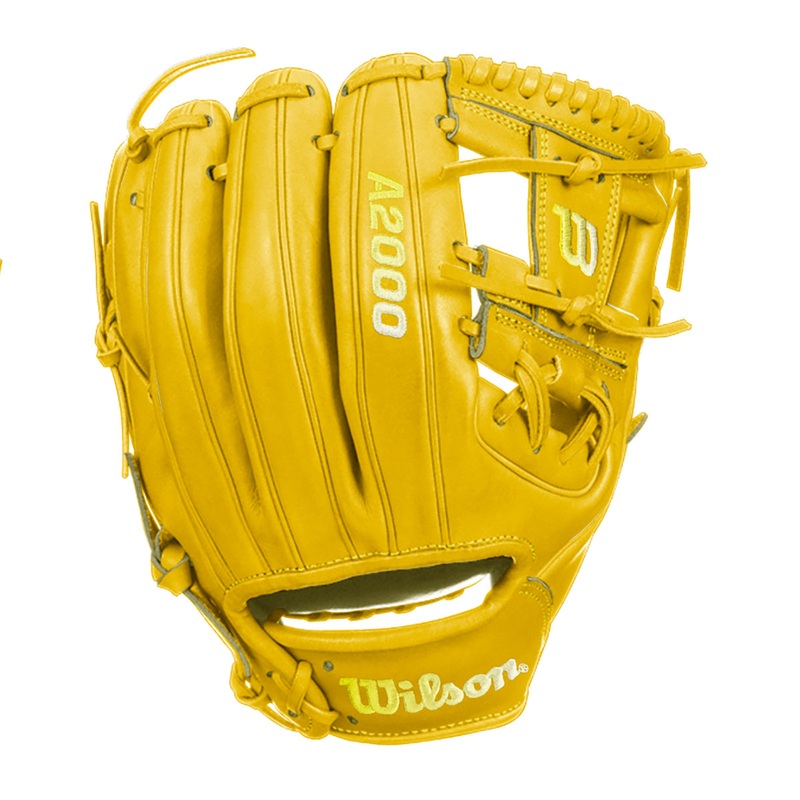 Wilson A2000 1786 11.5″ Infield Baseball Glove – Yellow – Right Hand Thrower