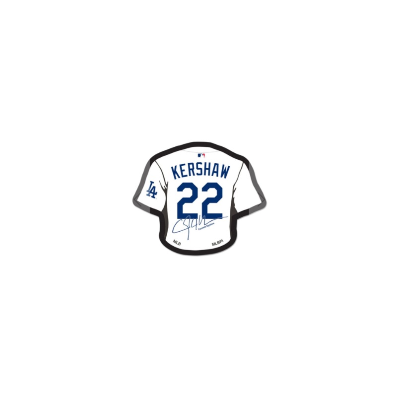 Dodgers Kershaw Signature Jersey  Fitted Hat Pin