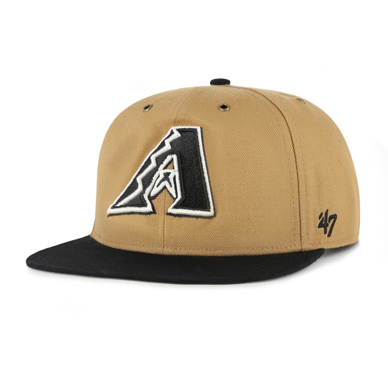 MLB Arizona Diamondbacks ’47 Workshop Captain Snapback Hat – Brown