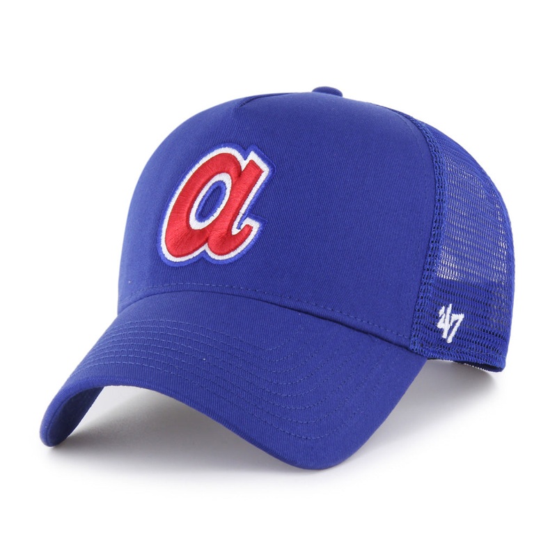 MLB Atlanta Braves ’47 Ballpark Offside Snapback Trucker Hat – Blue
