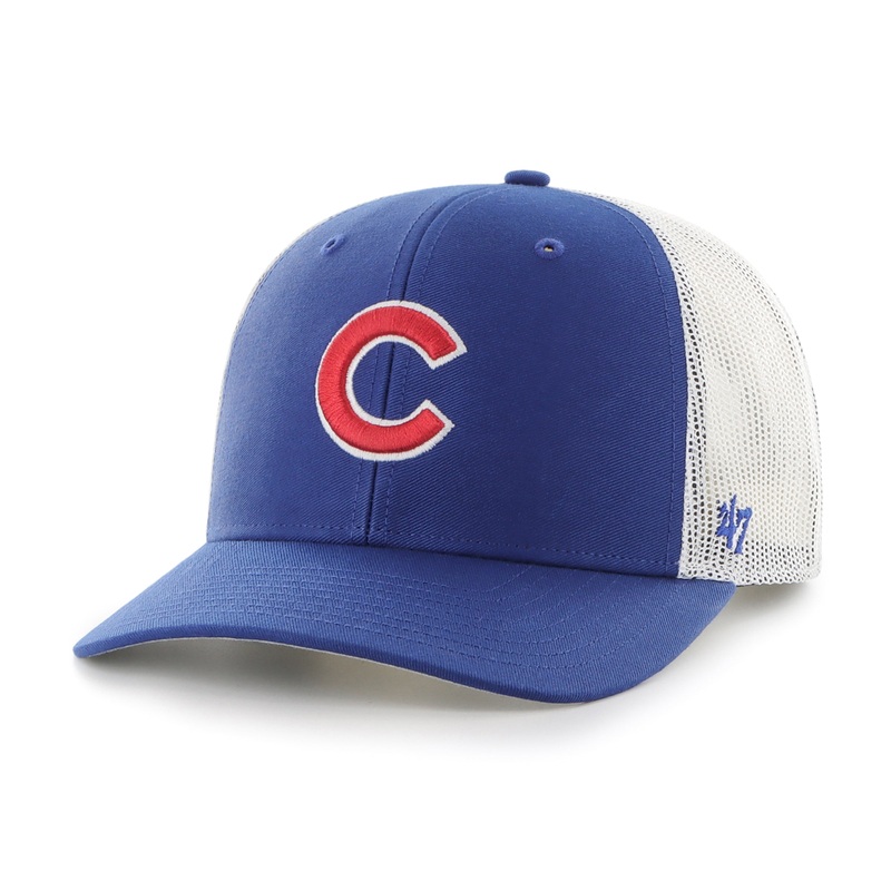 MLB Chicago Cubs ’47 Primary Trucker Snapback Hat – Blue