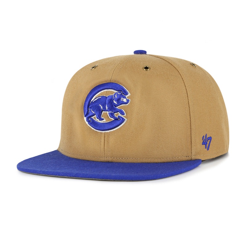 MLB Chicago Cubs ’47 Workshop Captain Snapback Hat – Brown