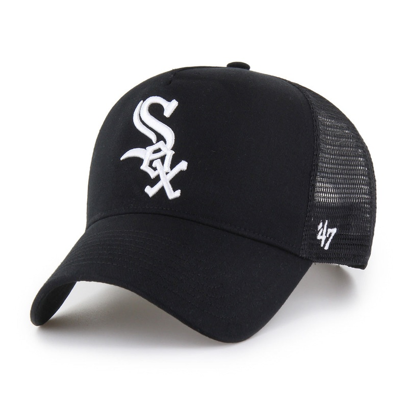 MLB Chicago White Sox ’47 Ballpark Offside Snapback Trucker Hat – Black