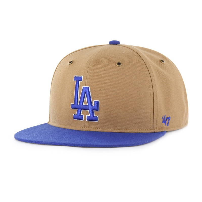 MLB Los Angeles Dodgers ’47 Workshop Captain Snapback Hat – Brown